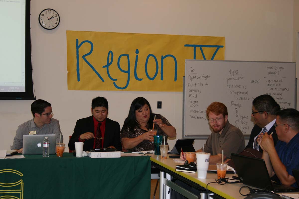 People at the Student Senate Region IX Meeting