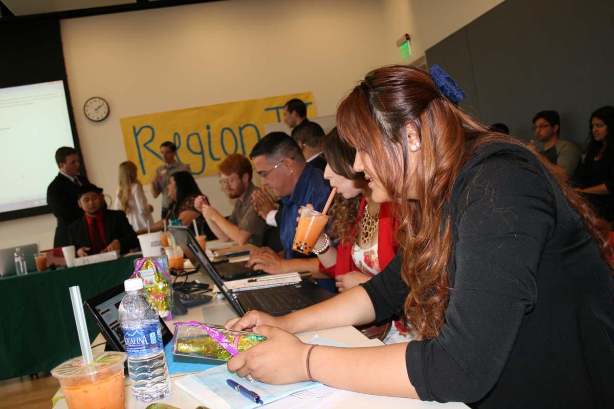 People at the Student Senate Region IX Meeting