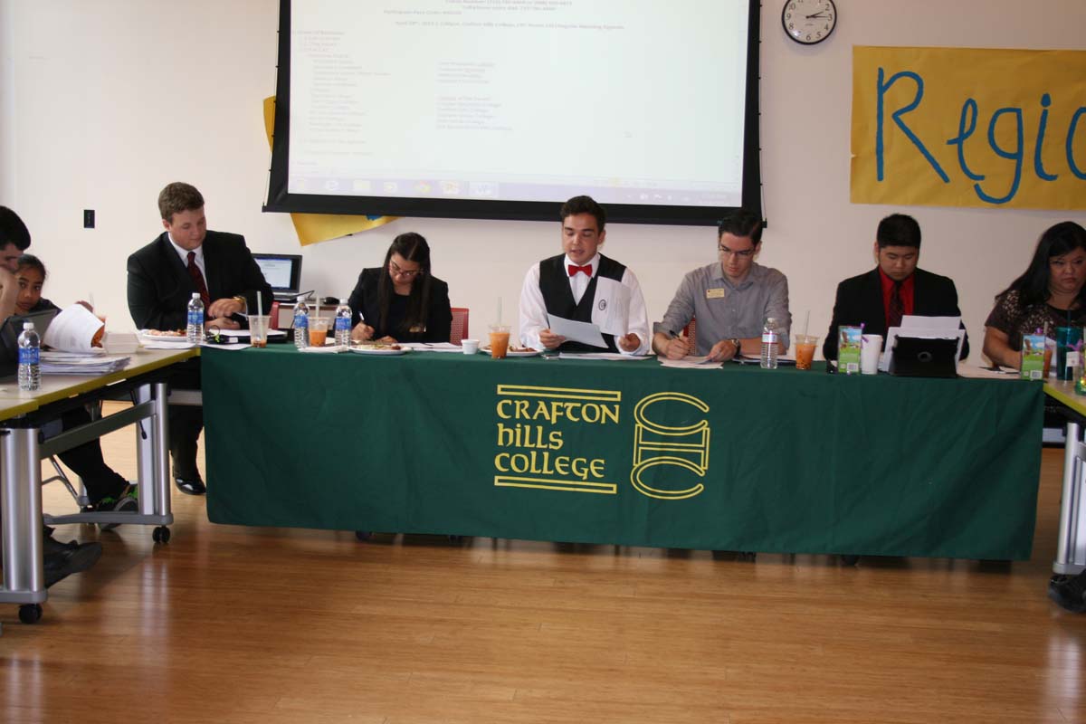 People at the Student Senate Region IX Meeting