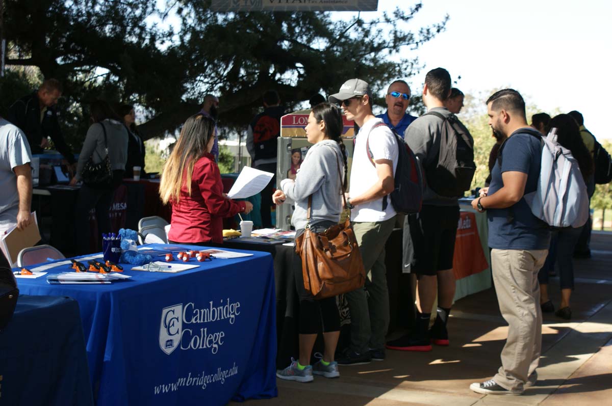 People enjoying the Transfer Fair