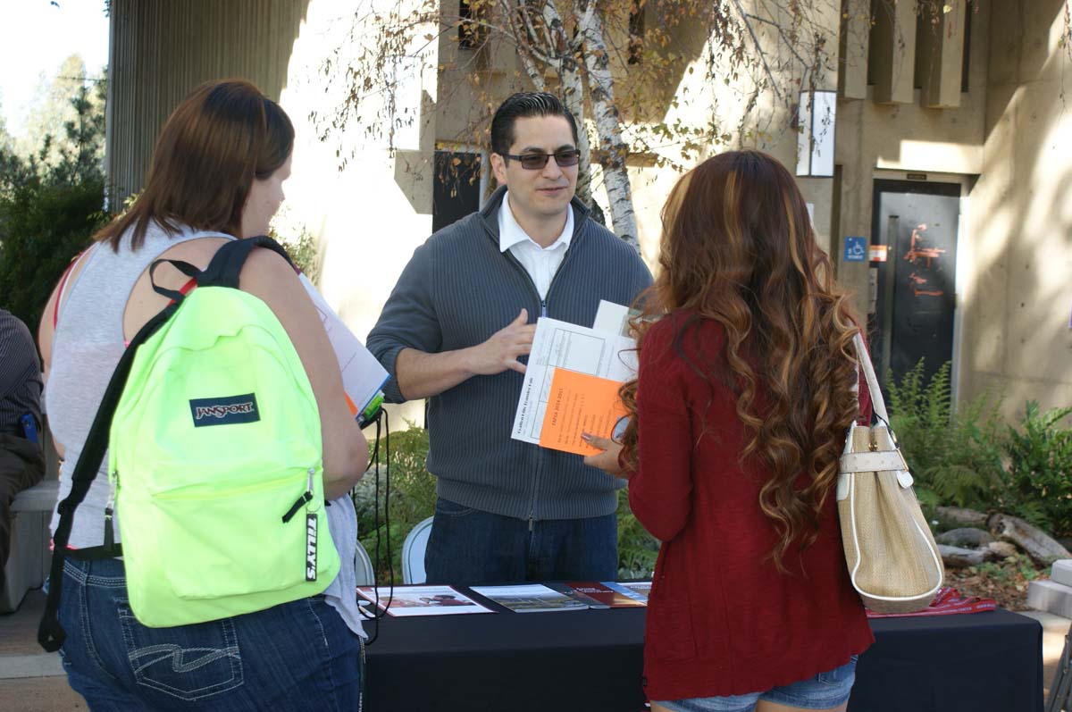 People enjoying the Transfer Fair