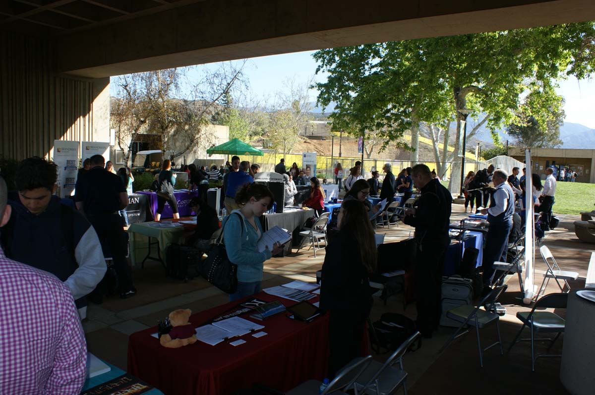 People enjoying the Transfer Fair