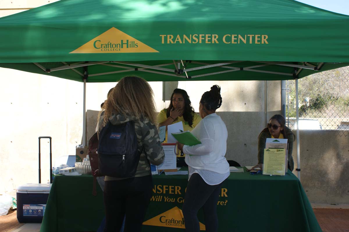 People enjoying the Transfer Fair
