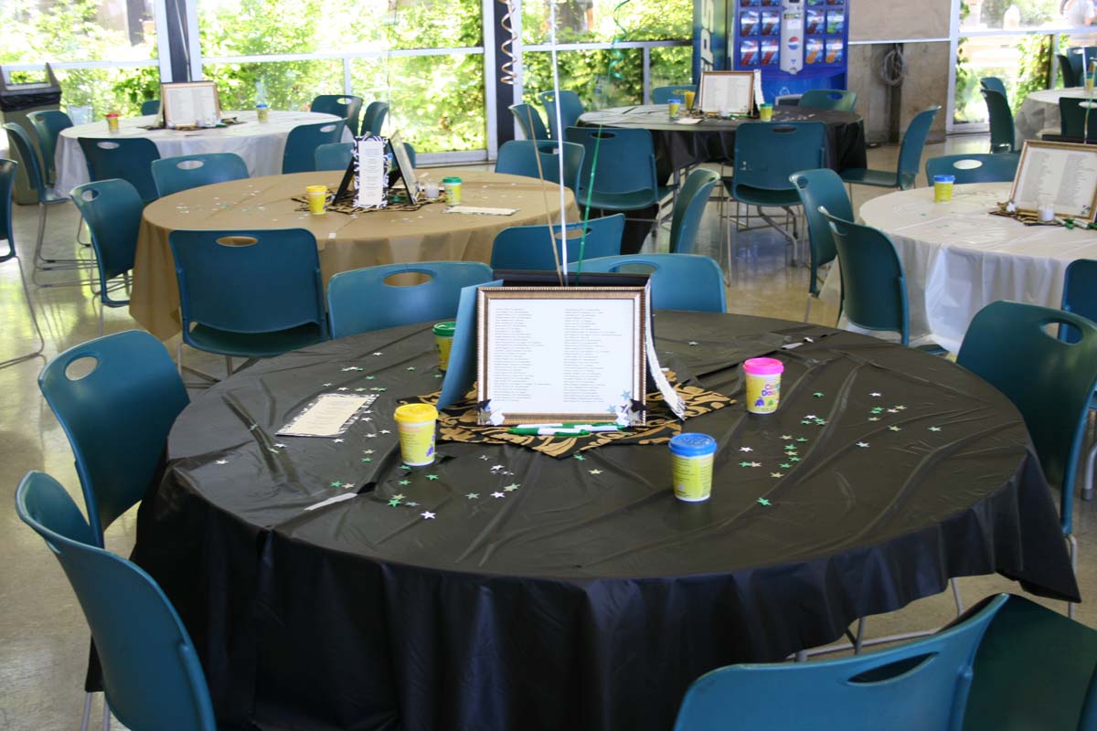 People enjoying the Transfer Luncheon