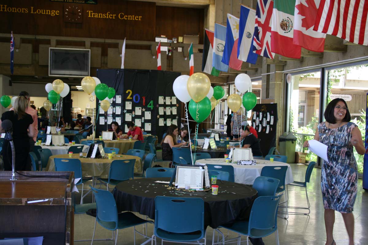 People enjoying the Transfer Luncheon