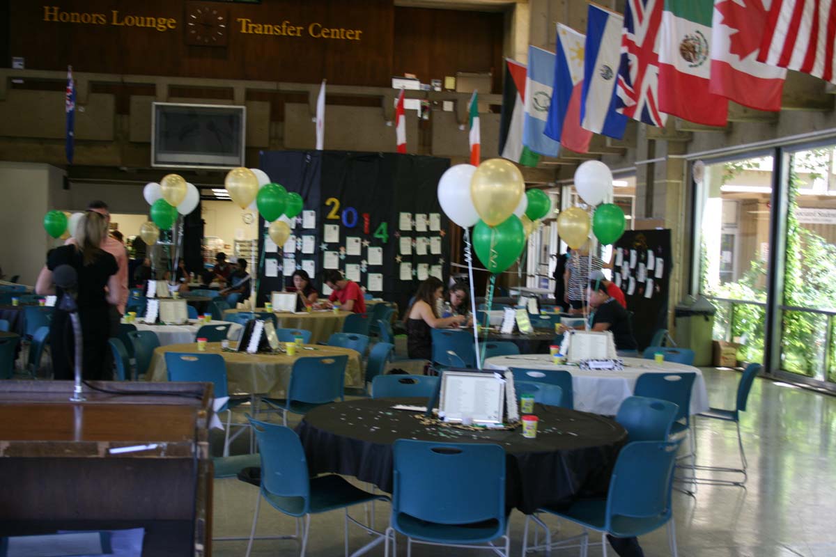 People enjoying the Transfer Luncheon