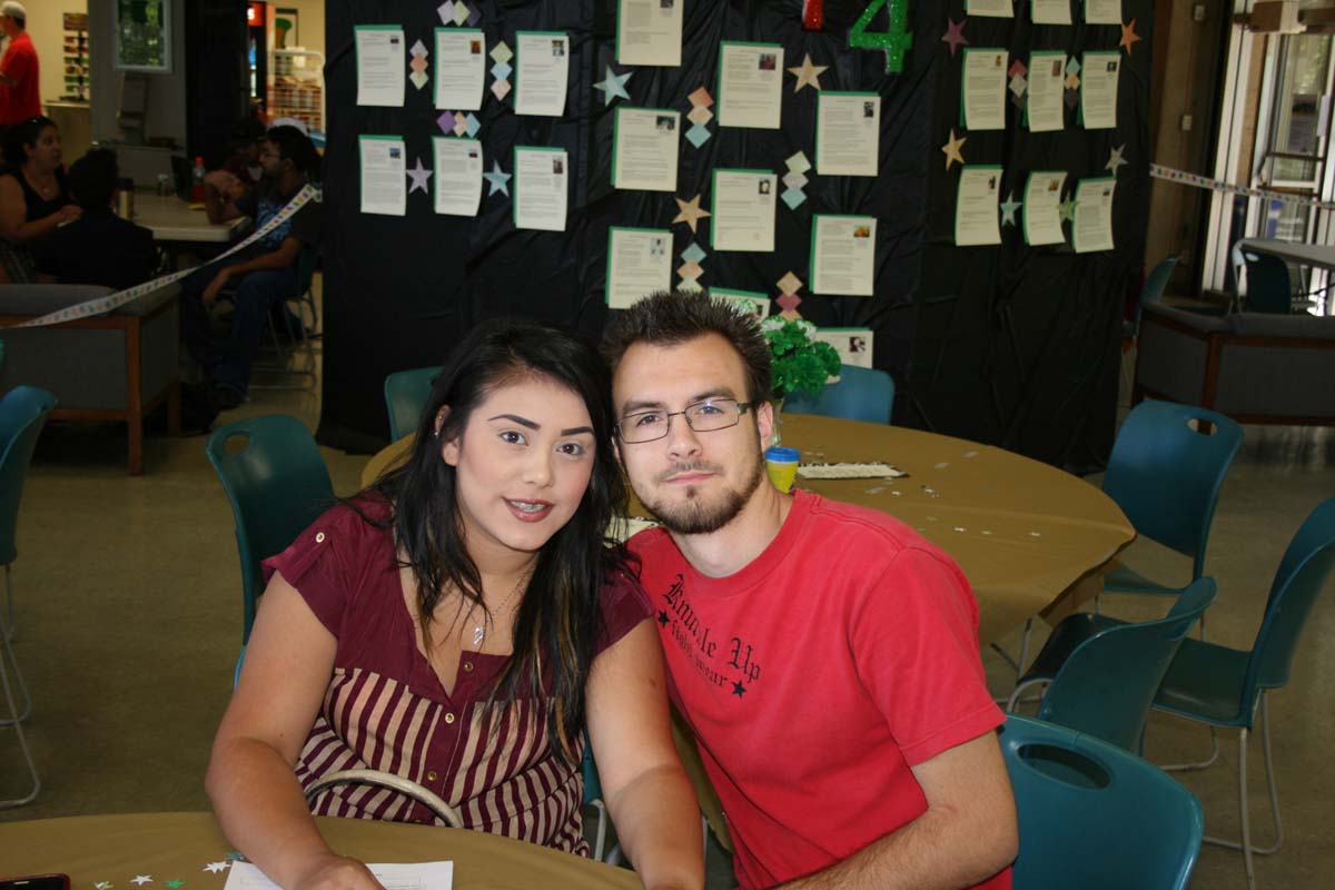 People enjoying the Transfer Luncheon
