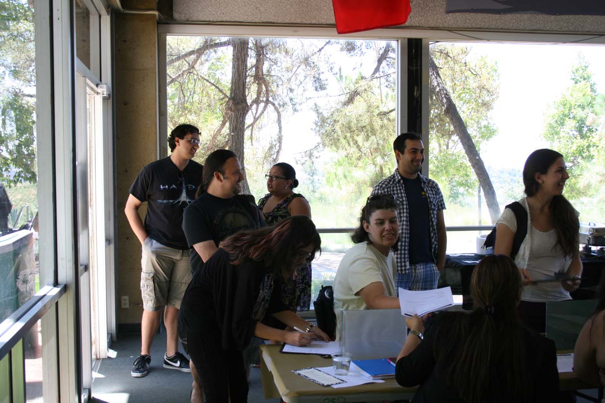 People enjoying the Transfer Luncheon