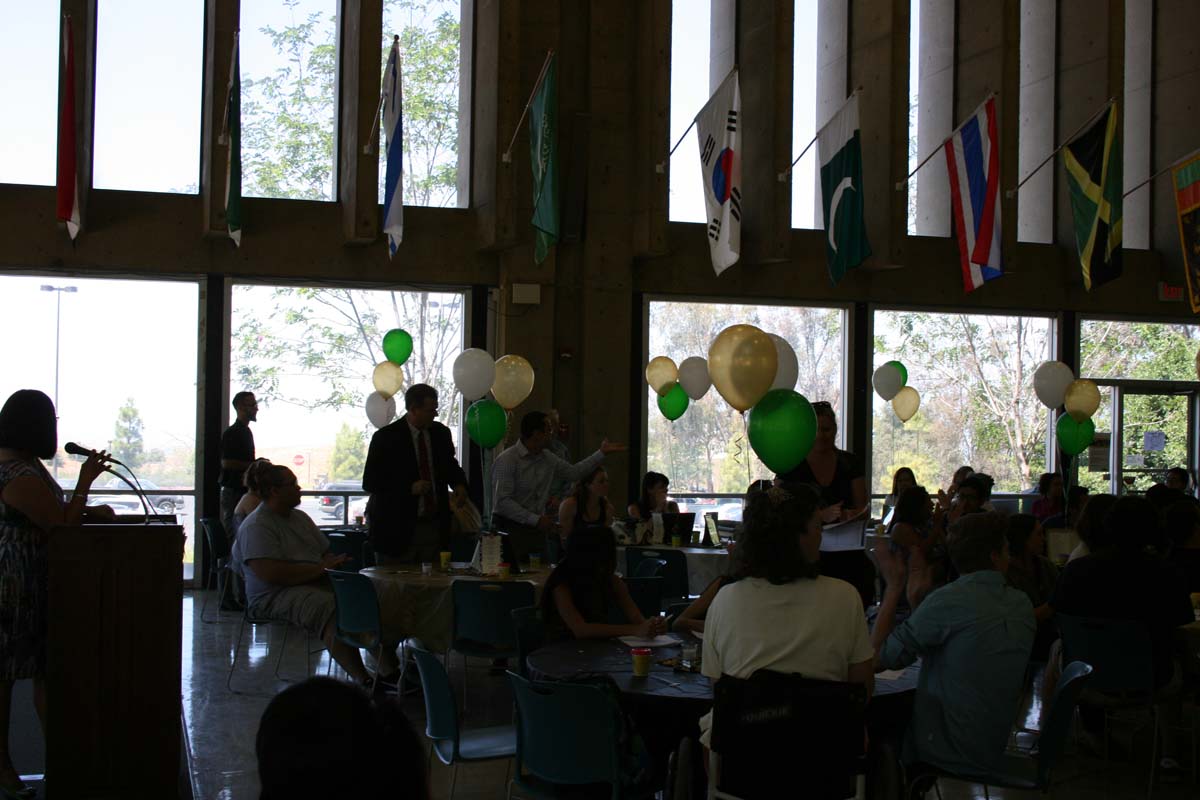 People enjoying the Transfer Luncheon