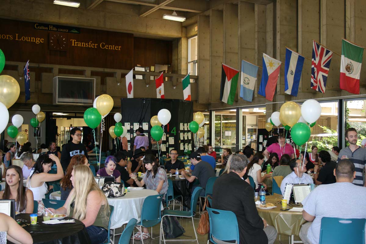 People enjoying the Transfer Luncheon