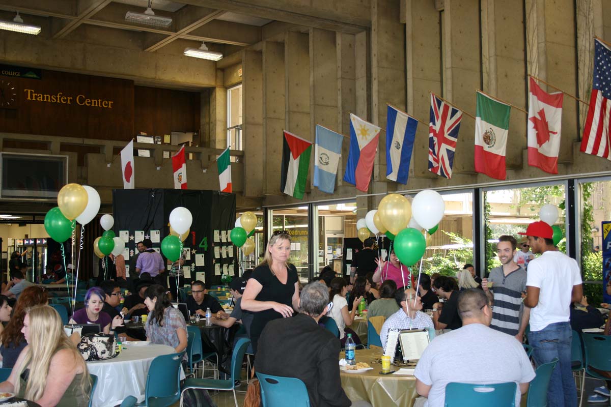People enjoying the Transfer Luncheon