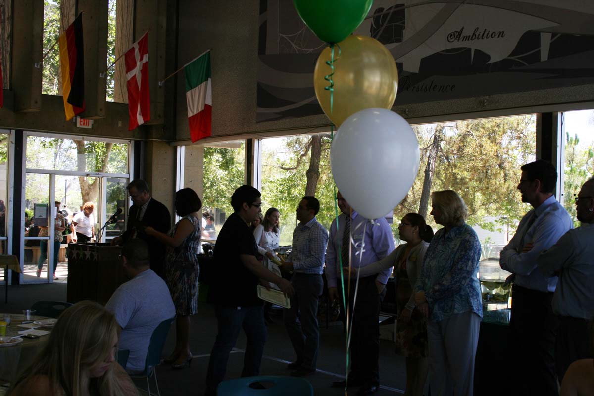 People enjoying the Transfer Luncheon