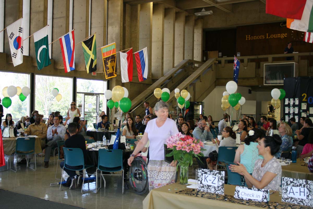 People enjoying the Transfer Luncheon