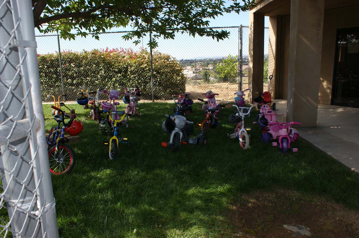 People enjoying the Trike-a-Thon