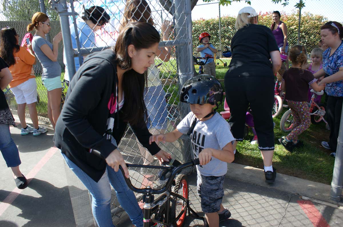 People enjoying the Trike-a-Thon