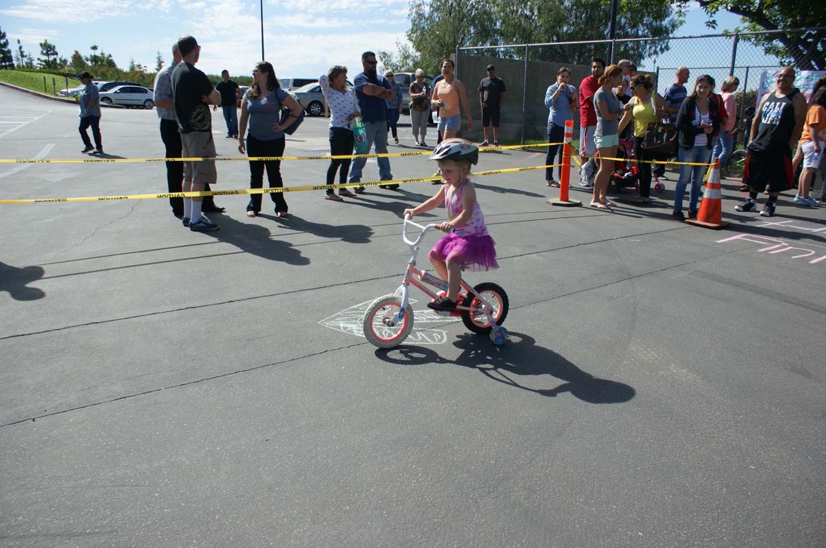 People enjoying the Trike-a-Thon