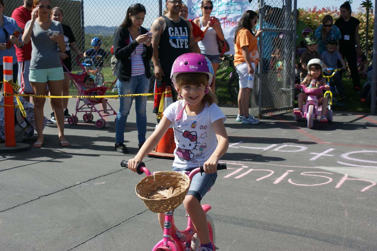 People enjoying the Trike-a-Thon