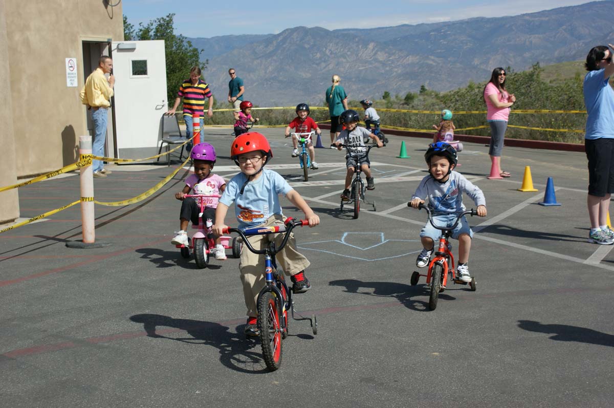 People enjoying the Trike-a-Thon