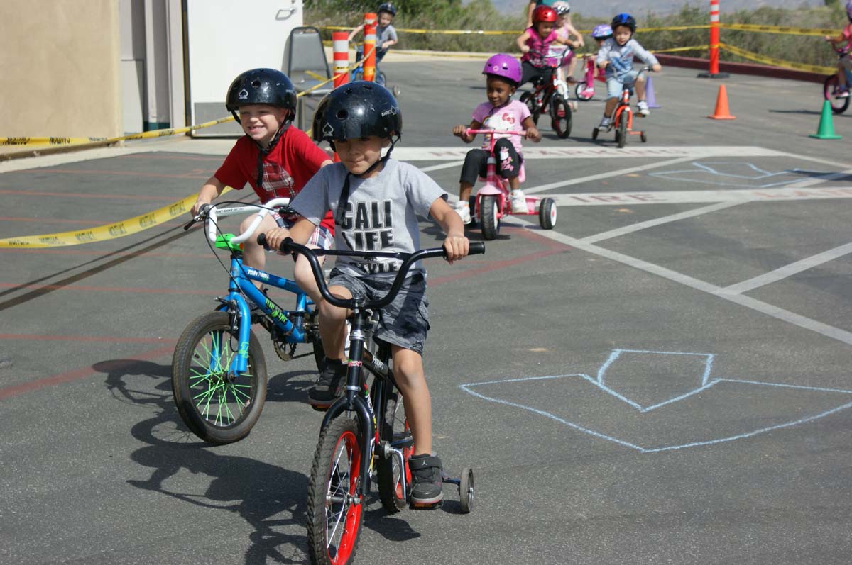 People enjoying the Trike-a-Thon