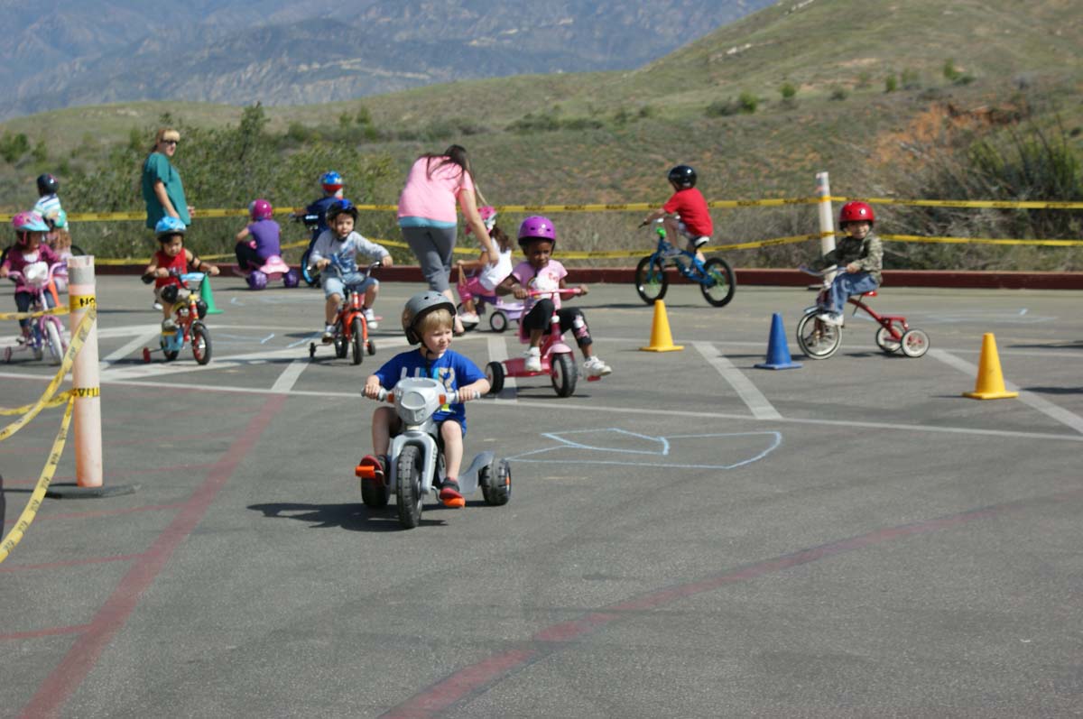 People enjoying the Trike-a-Thon