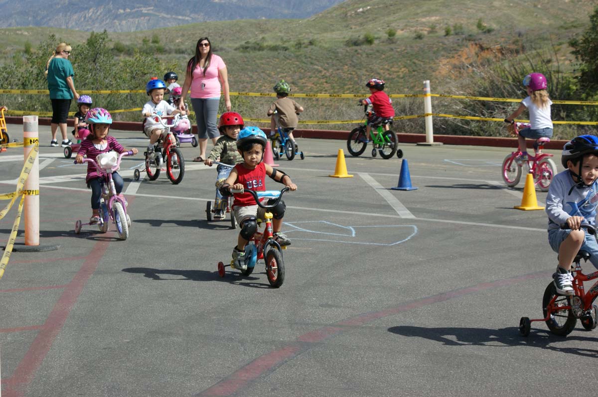 People enjoying the Trike-a-Thon