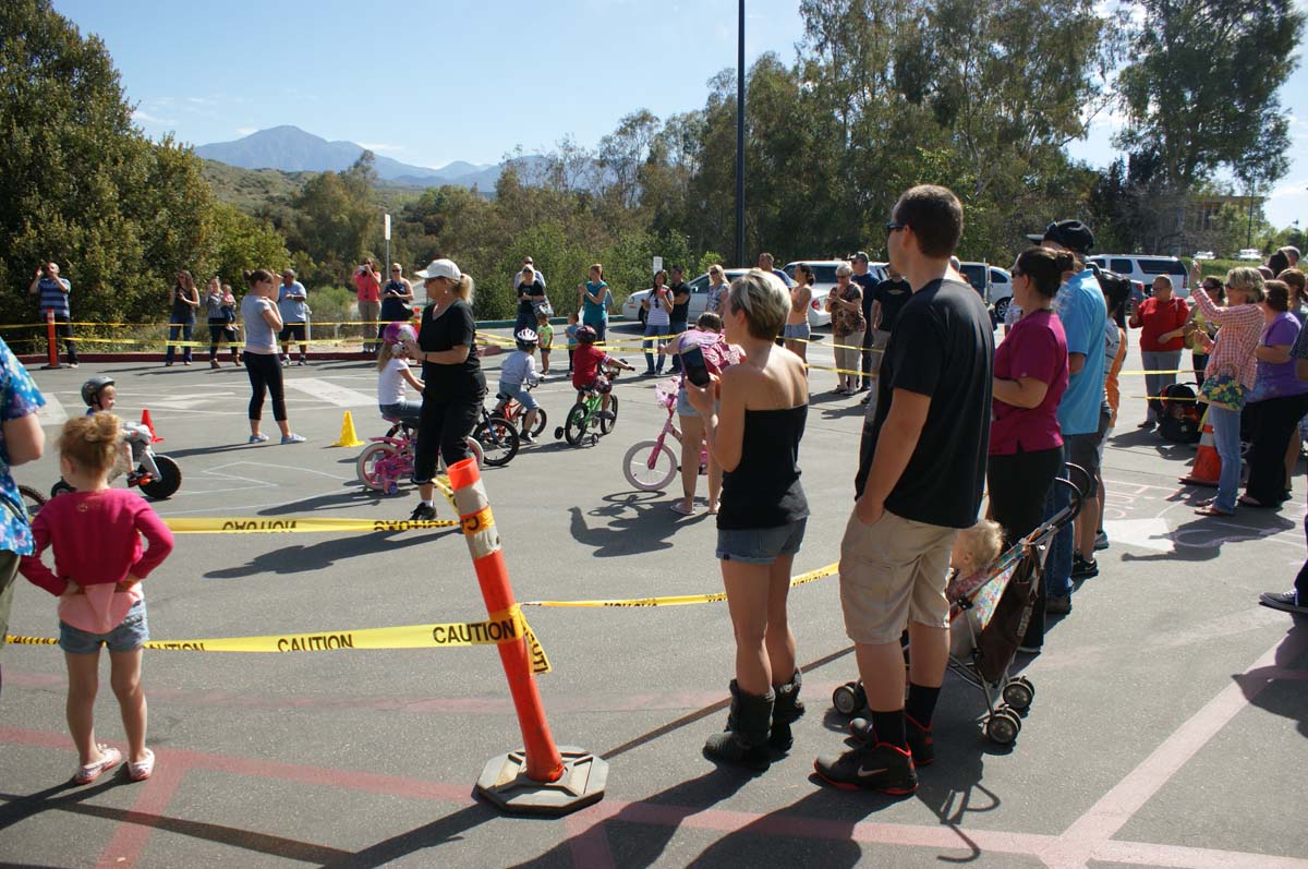 People enjoying the Trike-a-Thon