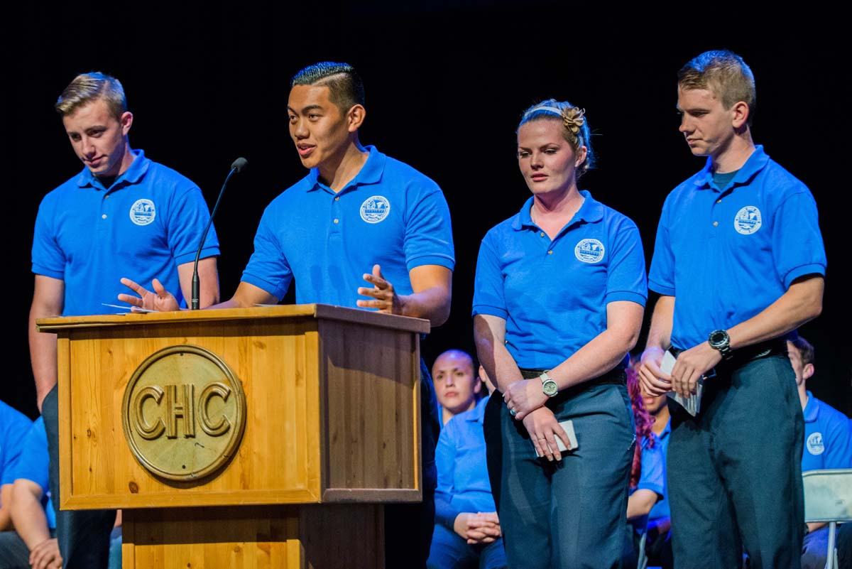 People at the EMT Graduation