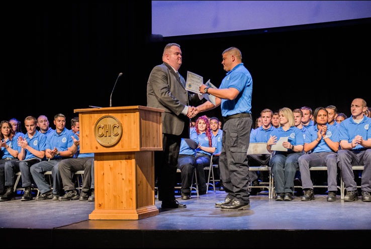 People at the EMT Graduation