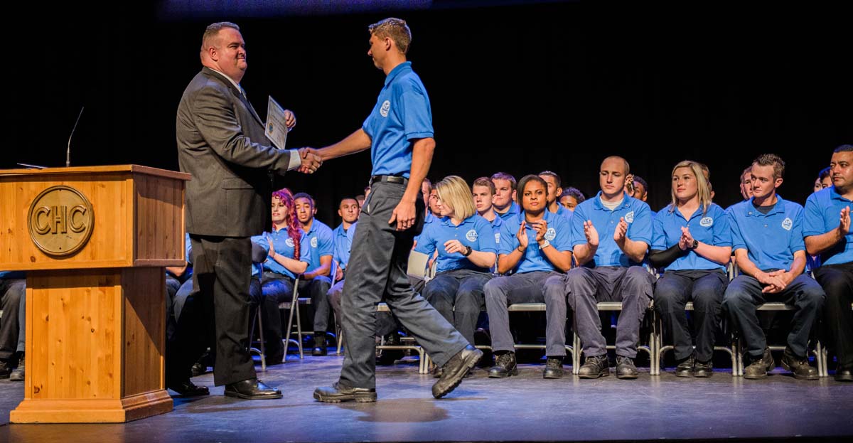 People at the EMT Graduation