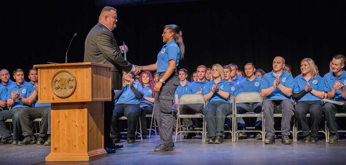 People at the EMT Graduation
