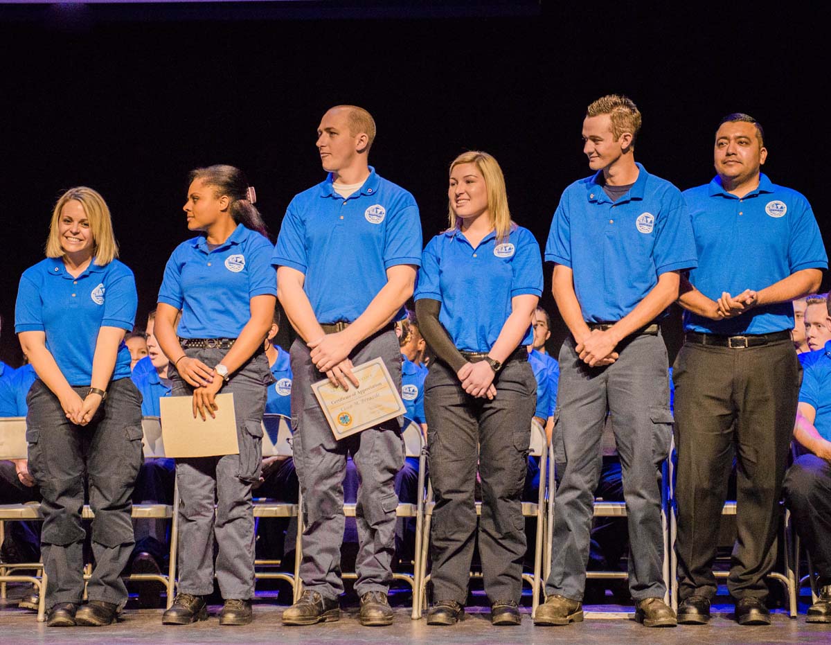 People at the EMT Graduation