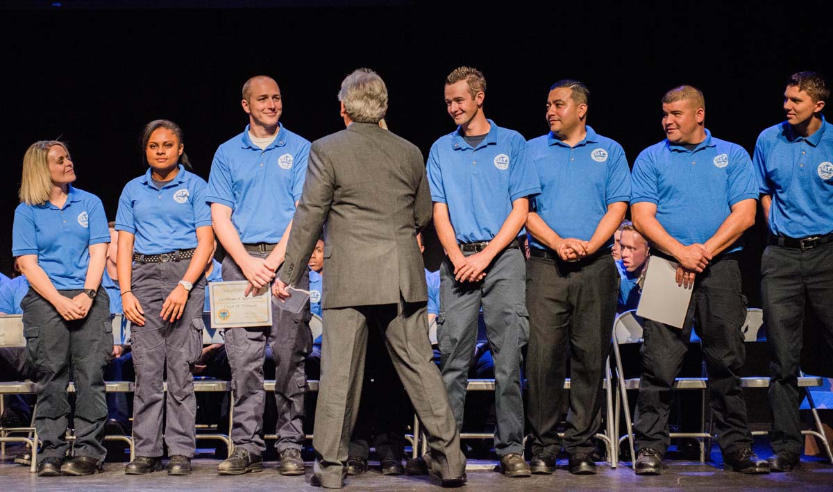 People at the EMT Graduation