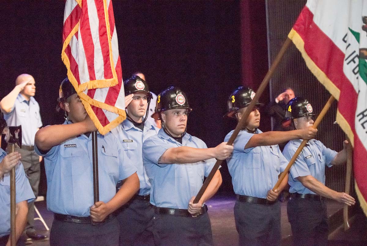 People at Fire Academy Graduation