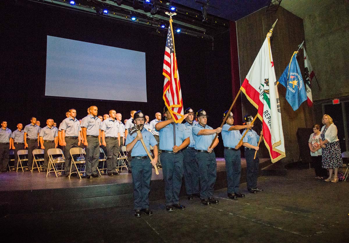People at Fire Academy Graduation
