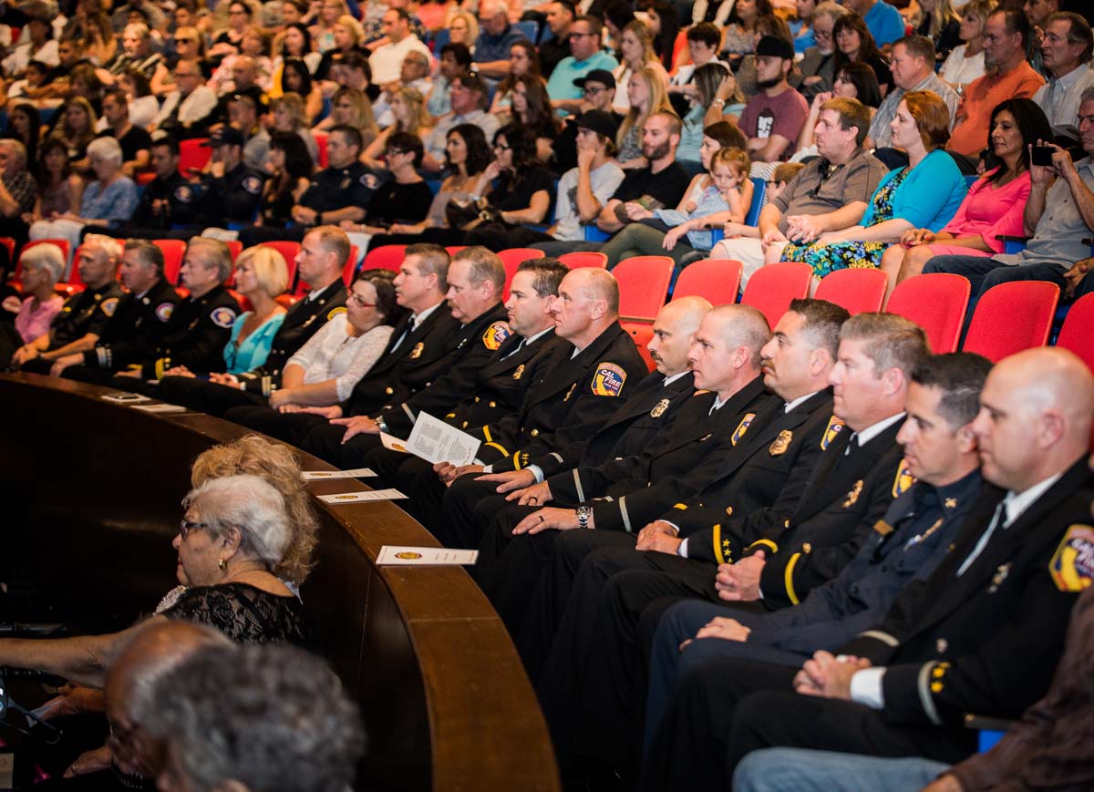 People at Fire Academy Graduation