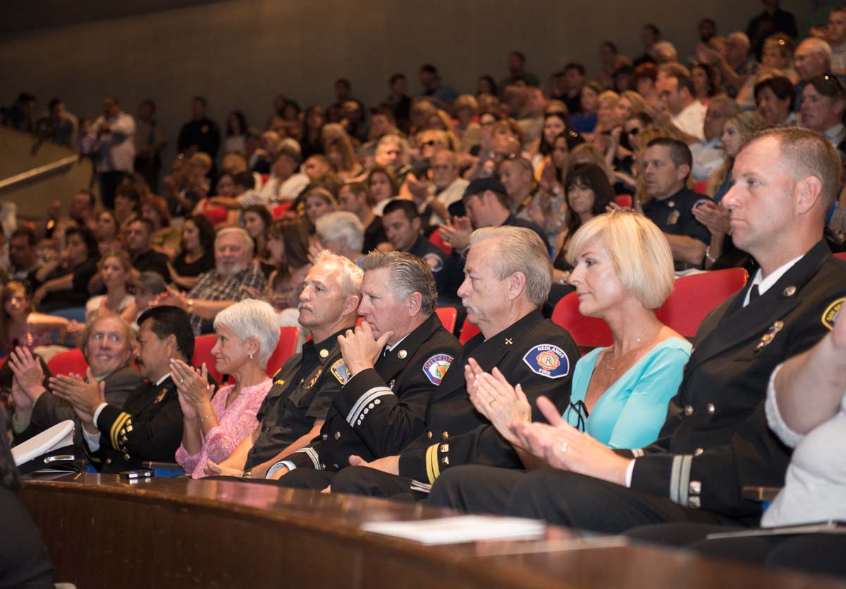 People at Fire Academy Graduation