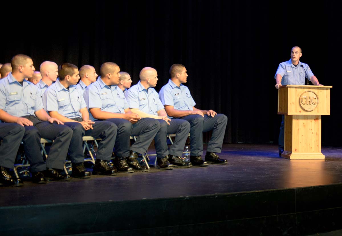 People at Fire Academy Graduation