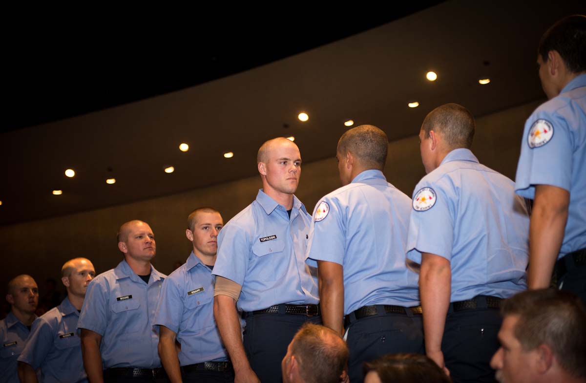 People at Fire Academy Graduation