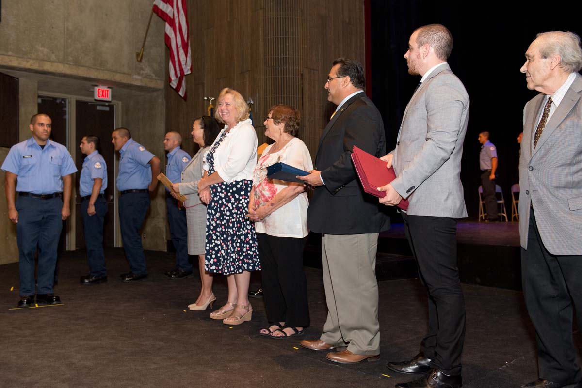 People at Fire Academy Graduation