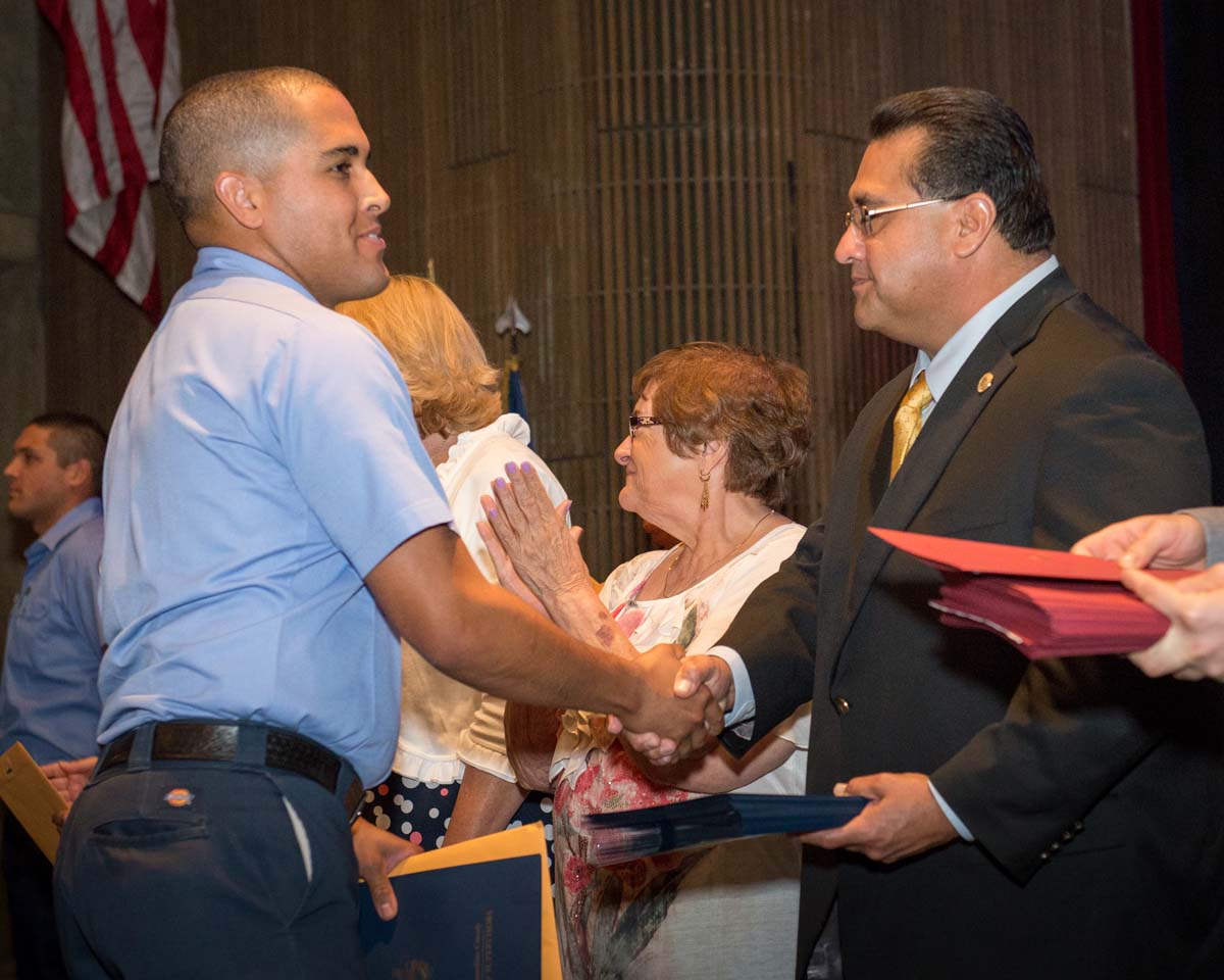 People at Fire Academy Graduation