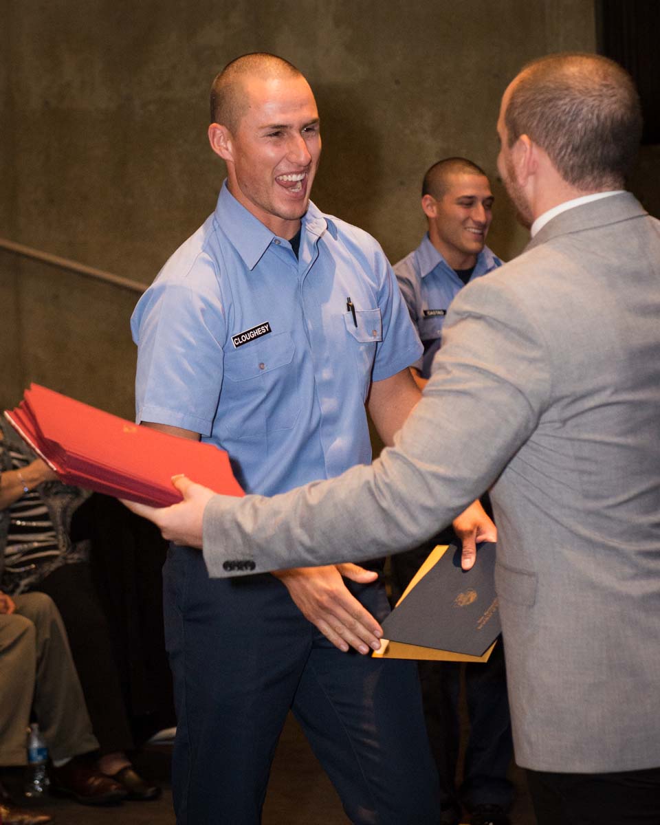 People at Fire Academy Graduation