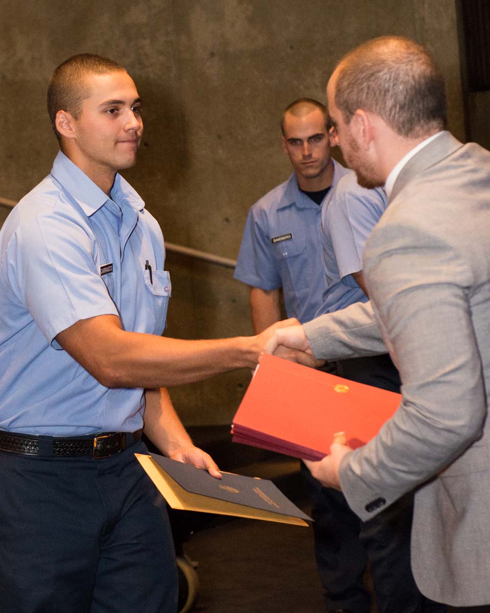 People at Fire Academy Graduation