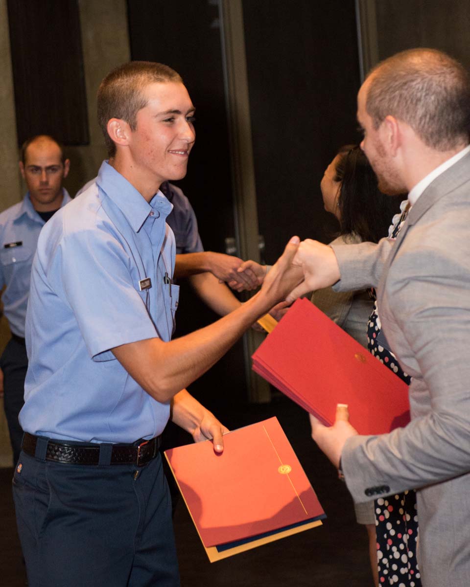 People at Fire Academy Graduation