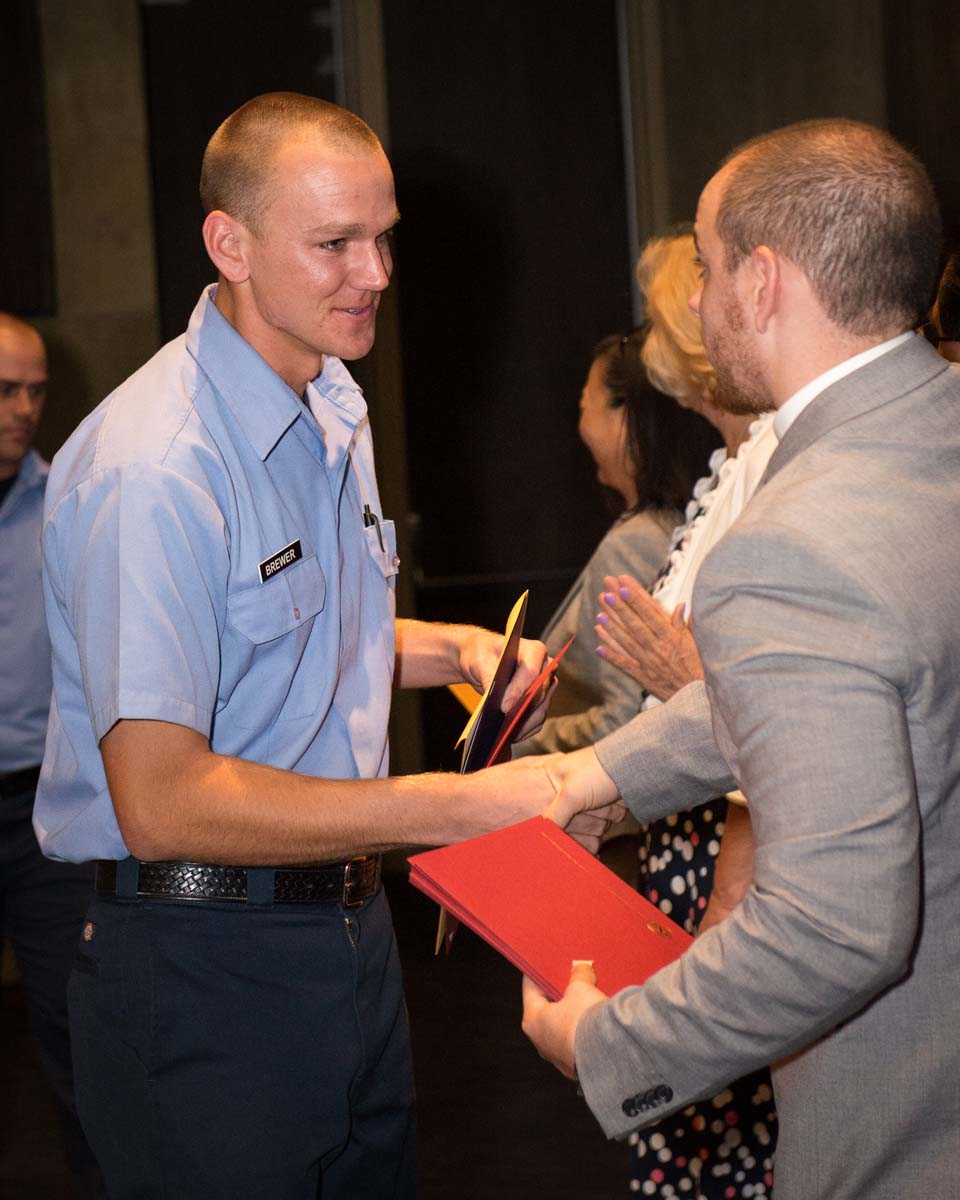 People at Fire Academy Graduation