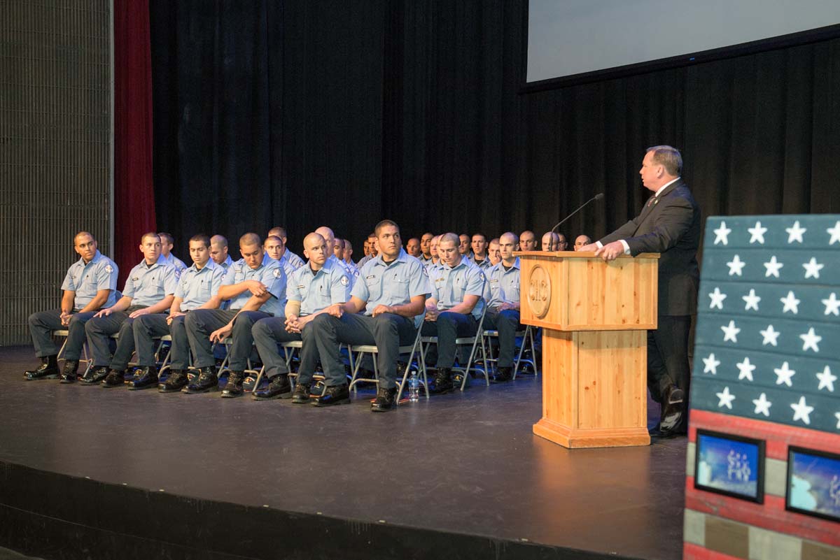 People at Fire Academy Graduation