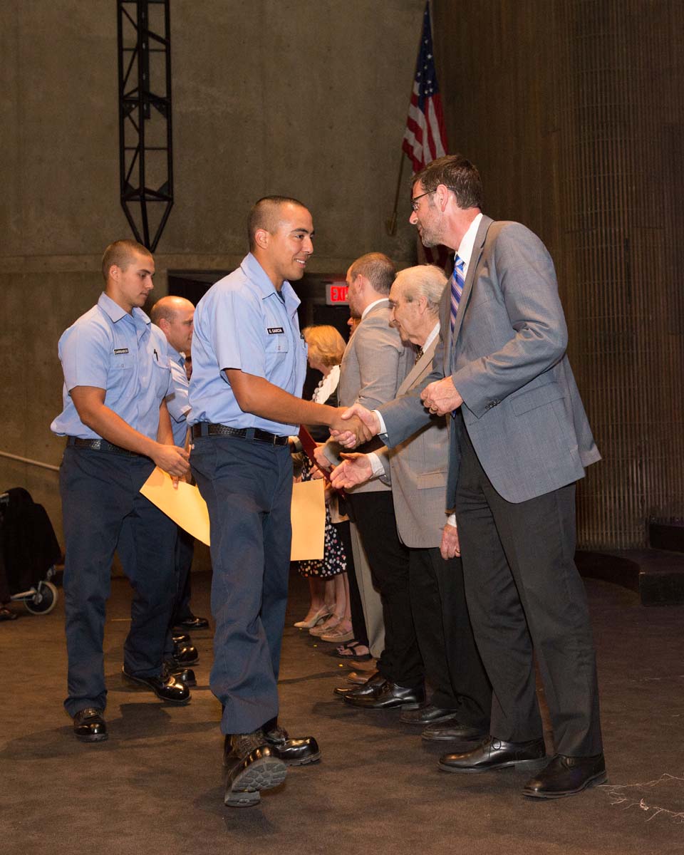 People at Fire Academy Graduation