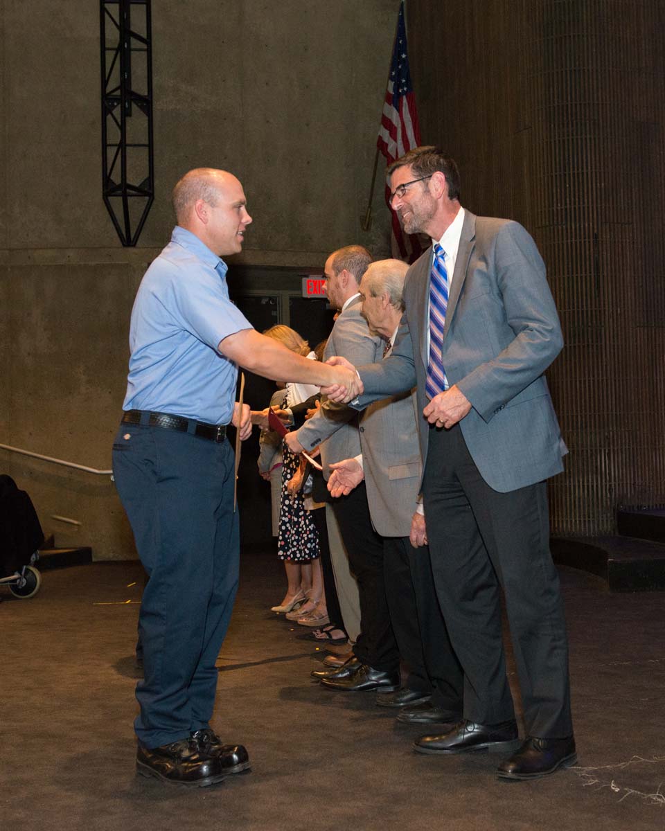 People at Fire Academy Graduation