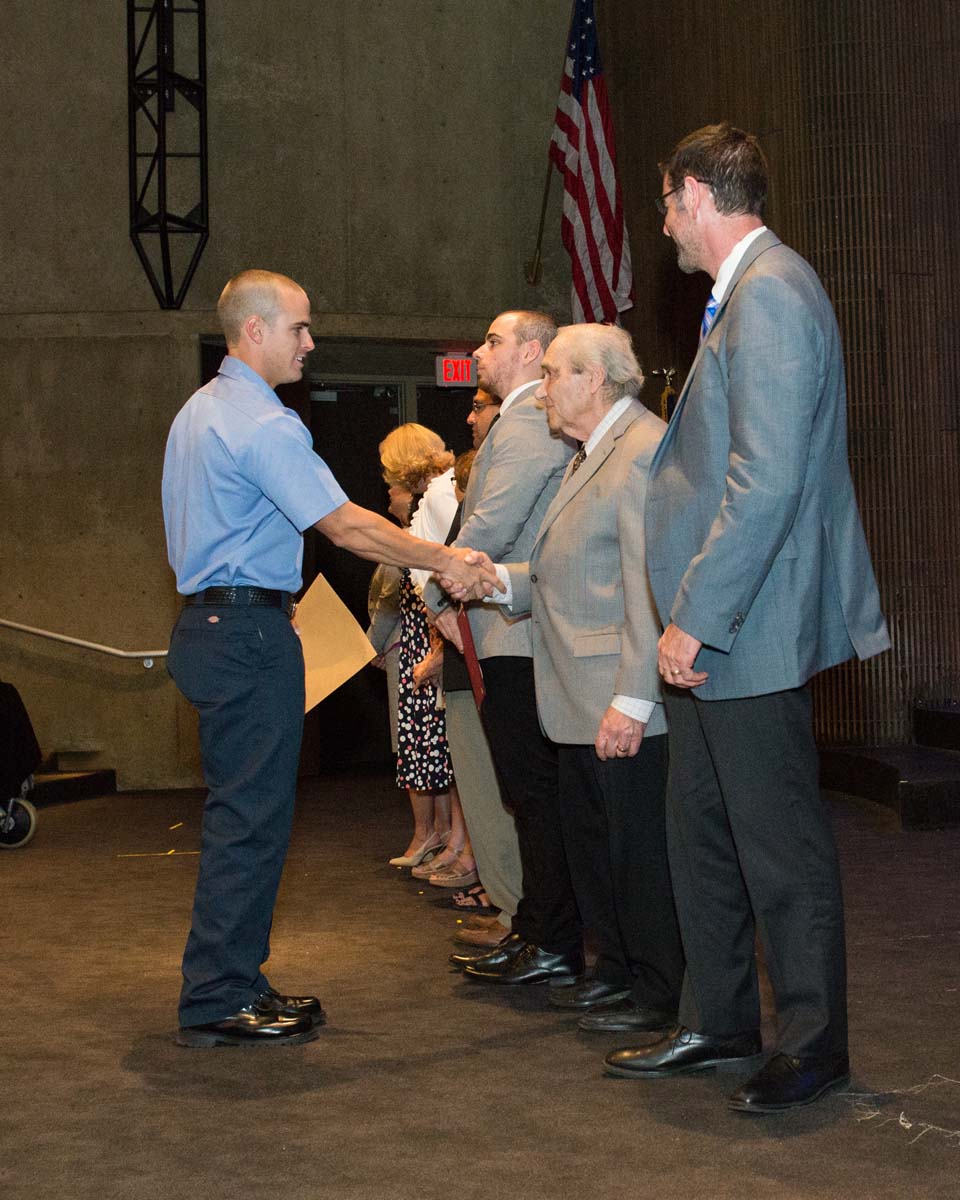 People at Fire Academy Graduation