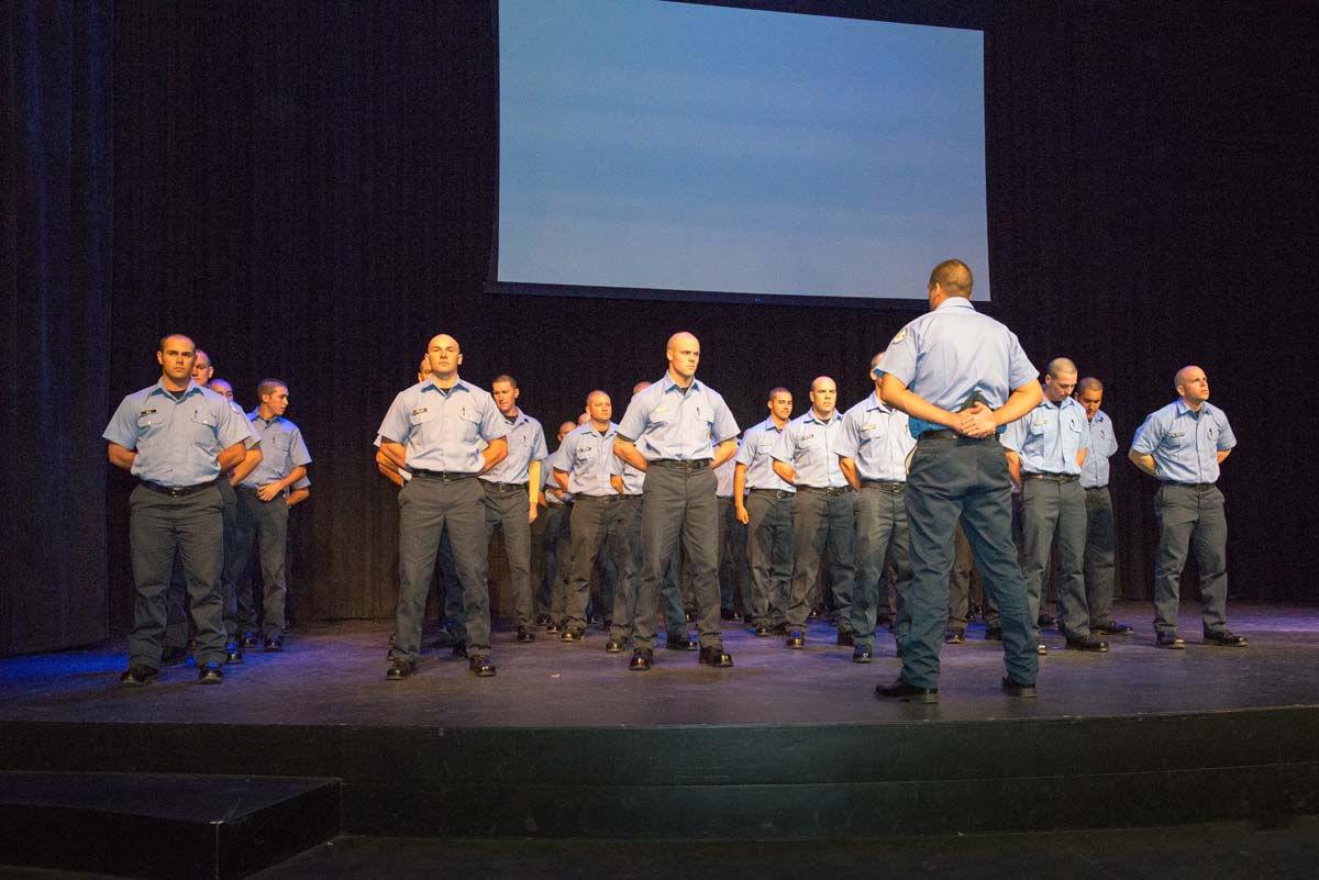 People at Fire Academy Graduation