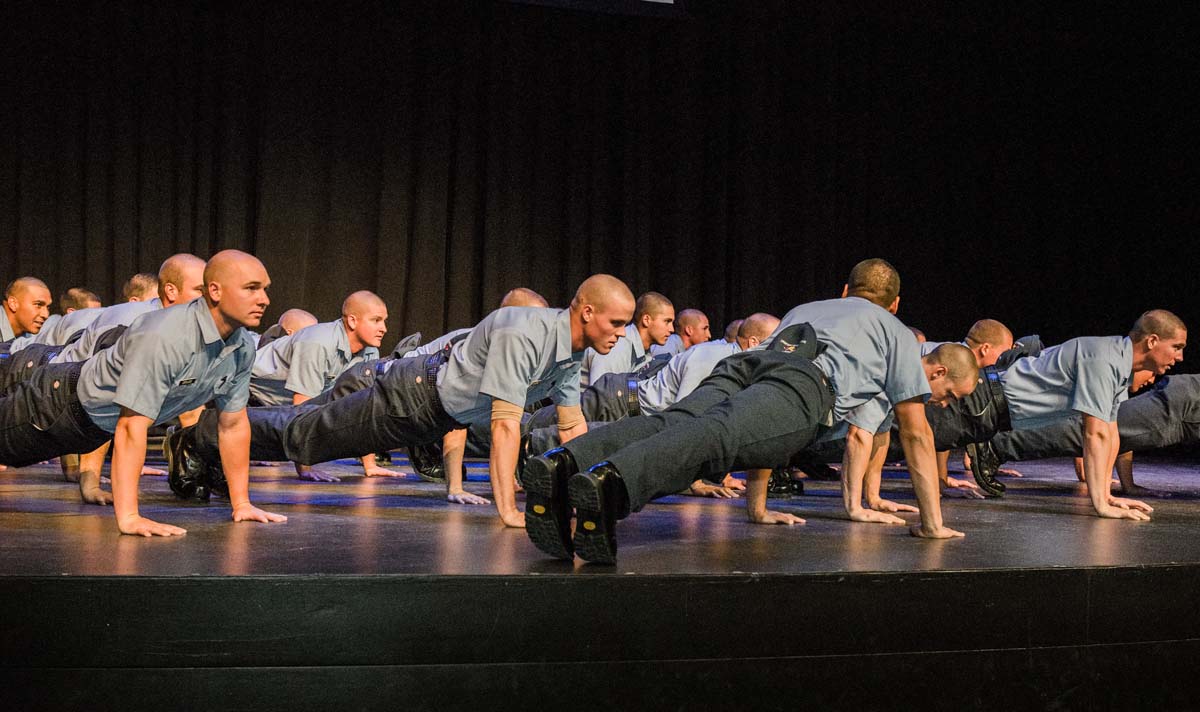 People at Fire Academy Graduation